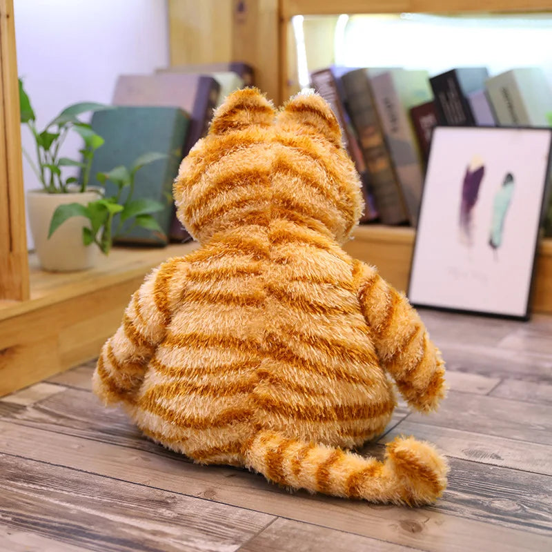 Ugly Fat Orange Cat Plush Toy - Soft, Lifelike Tabby Doll for Kids - Image 4