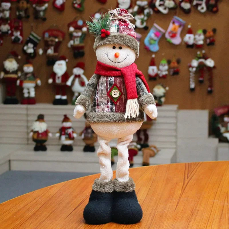Christmas Plush Doll Set - Snowman & Santa for Festive Home Decor - Image 5