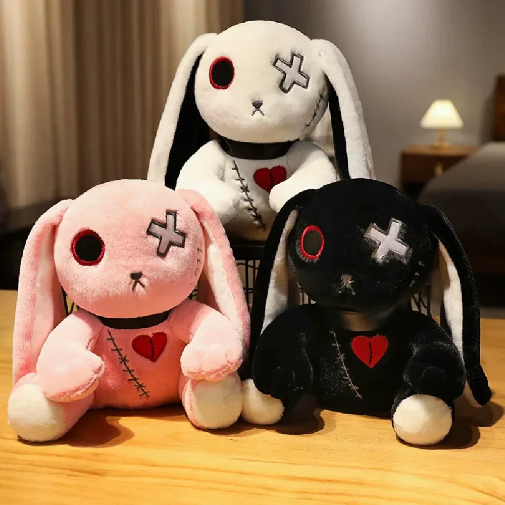 Creepy Goth Bunny Plushie