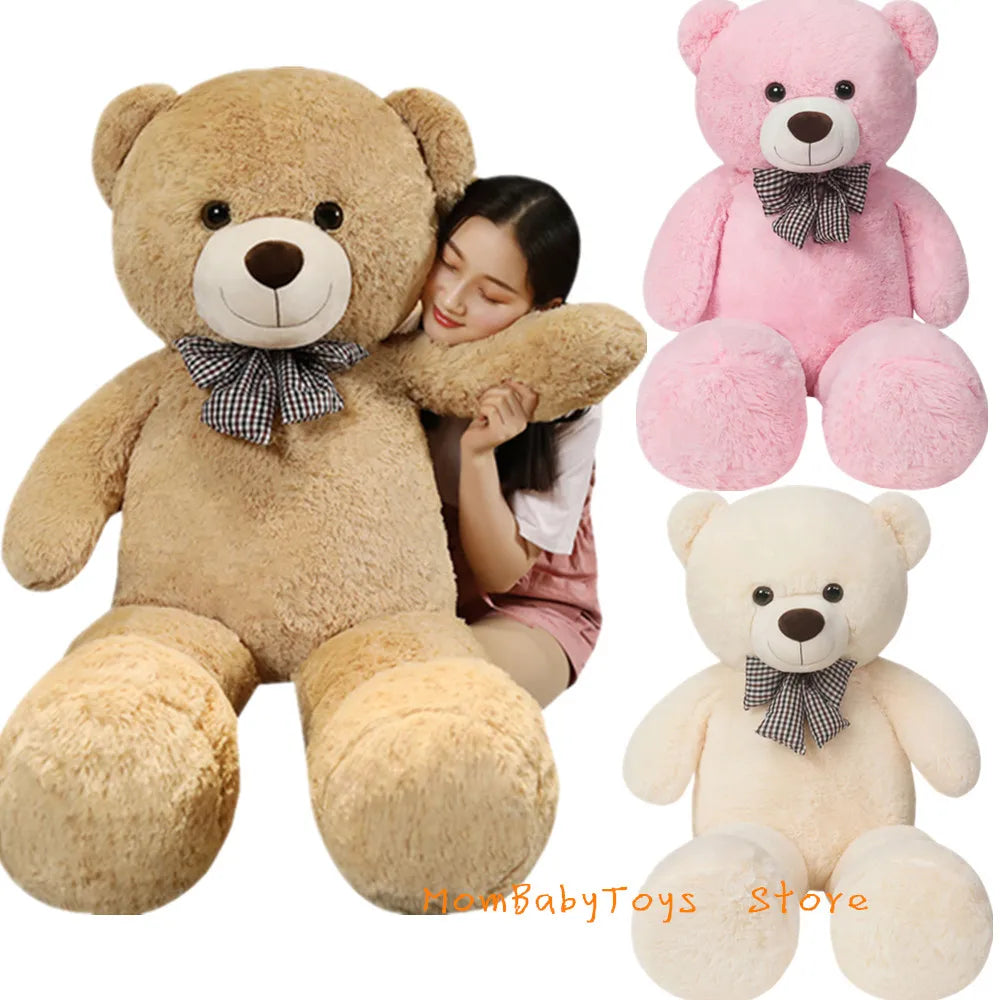 Giant 105cm Soft Teddy Bear - Adorable Plush Hugging Pillow for Kids - Image 3