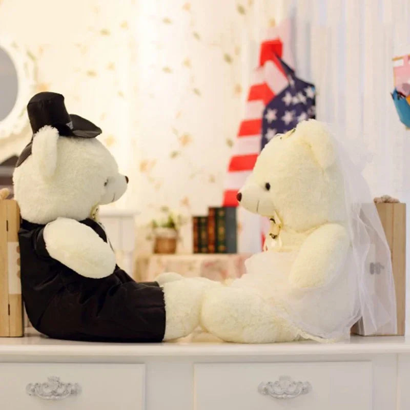 Couple Bear Wedding Plush Toys - Image 5