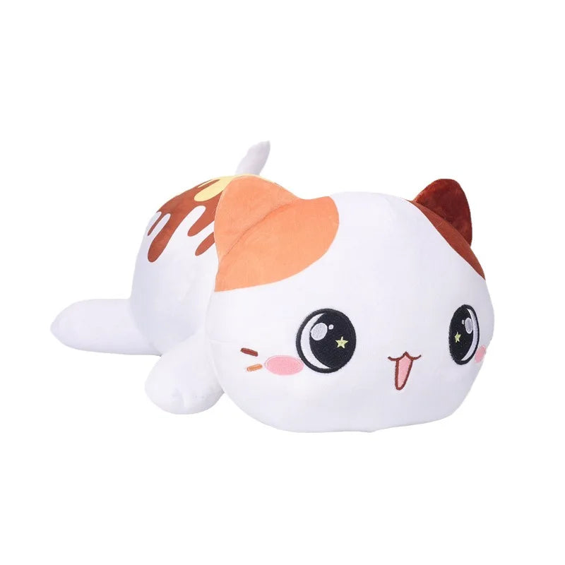 Kawaii Plush Cartoon Cat Doll - Soft, Cuddly Kitten Pillow Toy - Image 3