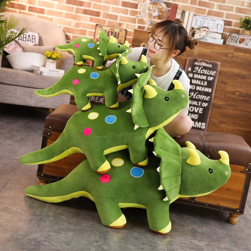 Big Plush Soft Triceratops & Stegosaurus Dinosaur Stuffed Toys for Kids - Image 5