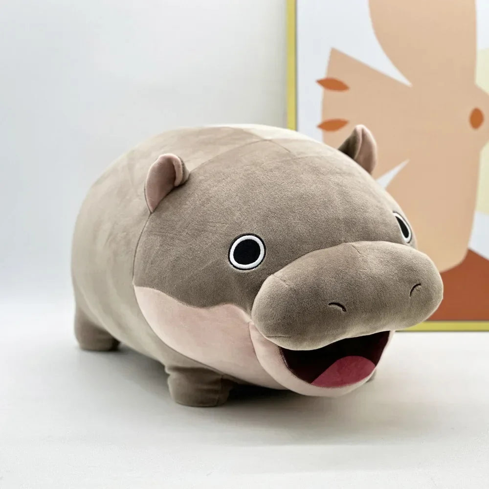 Moo Deng Weighted Hippo Plush Toy - Soft, Cuddly Home Decor Gift - Image 3