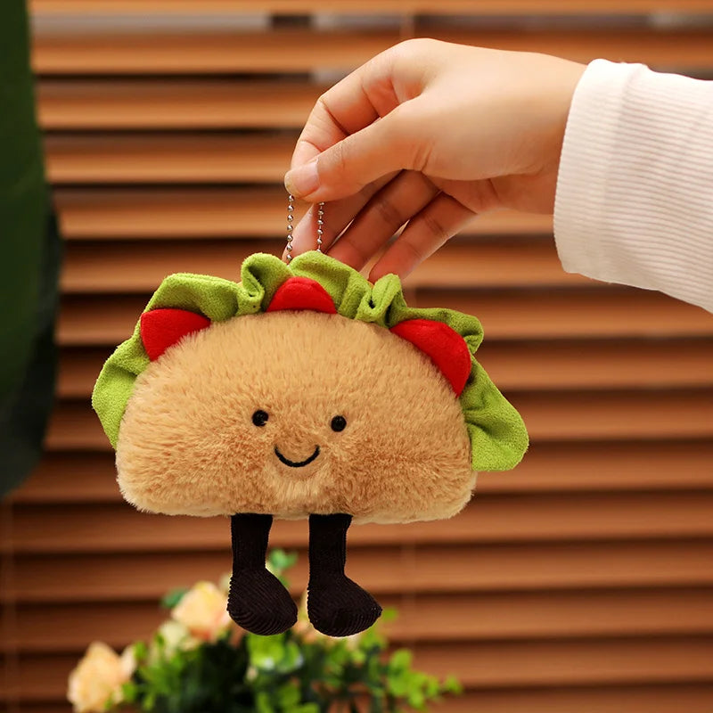 Taco Plush Toy & Bubble Tea Pillow - Soft Fruit Drink Doll Cushion Gift - Image 7