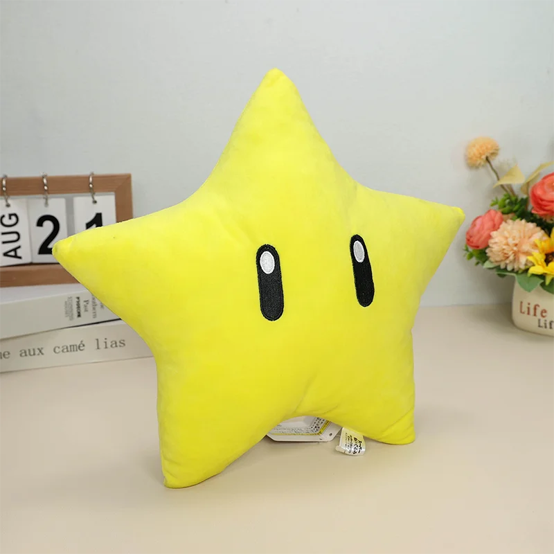 Super Mario Bros. Wonder Yellow Star Cushion - 12 Plush Toy Pillow - Image 4