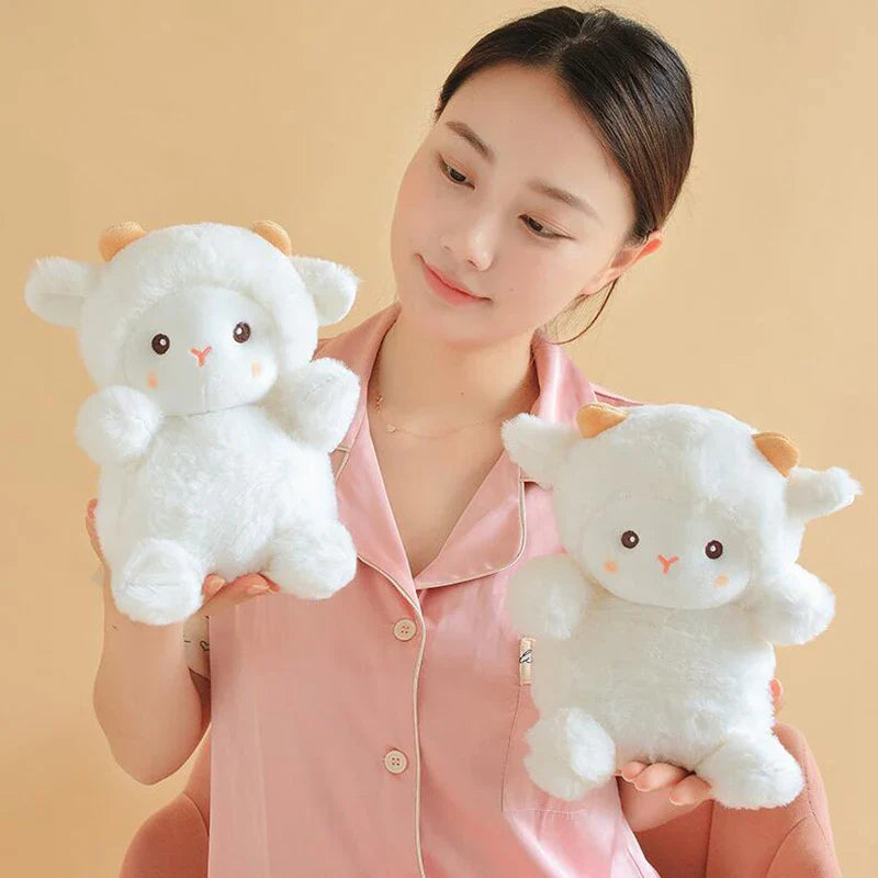 Kawaii Plush Sheep & Rabbit Dolls - Soft, Adorable Animal Pillows - Image 3