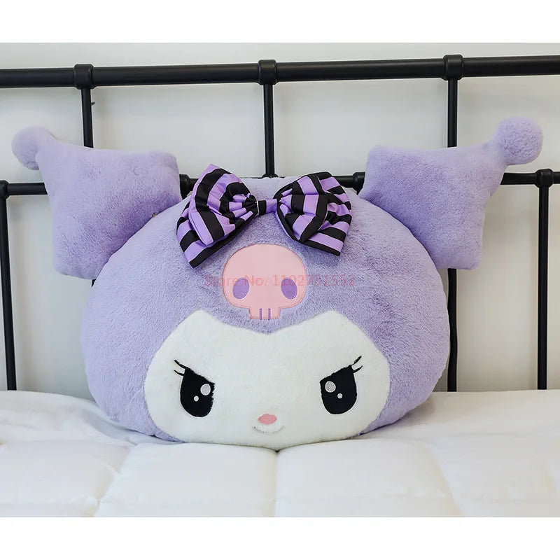 Oversized Kuromi & Melody Plush Pillow - Cute Cartoon Cushion Gift - Image 6