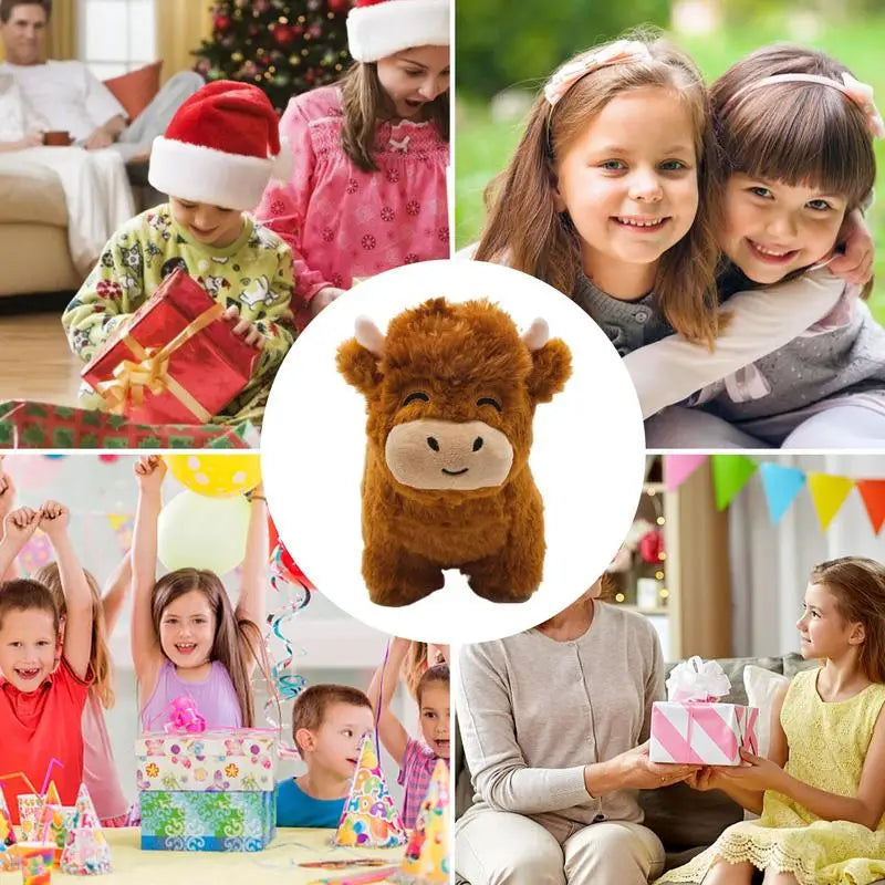 Fluffy Highland Cow Plush Toy - Adorable 7.87 Stuffed Animal Gift - Image 5