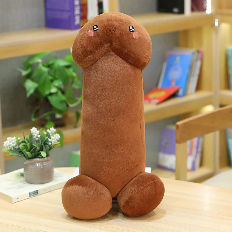Cute Flesh-Colored Plush Penis Pillow - Soft, Fun Cushion Gift for Girls - Image 17