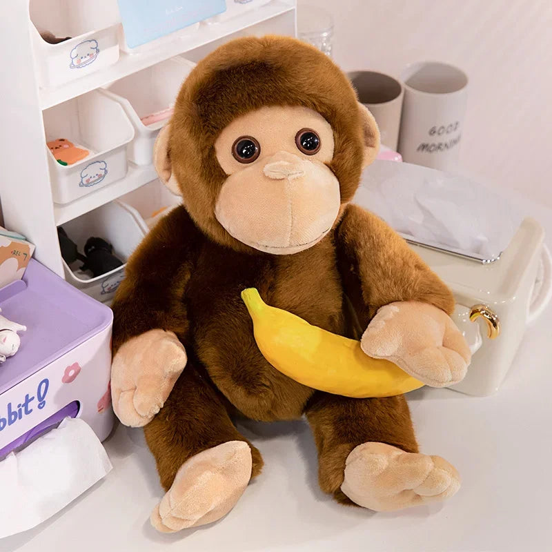 Monkey Doll Soft Plush Toy for Wild Animals - Image 7