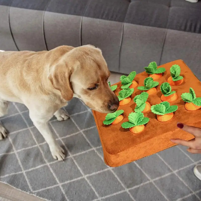 Pet Carrot Plush Toy - Interactive Chew & Sniff Training for Dogs - Image 3