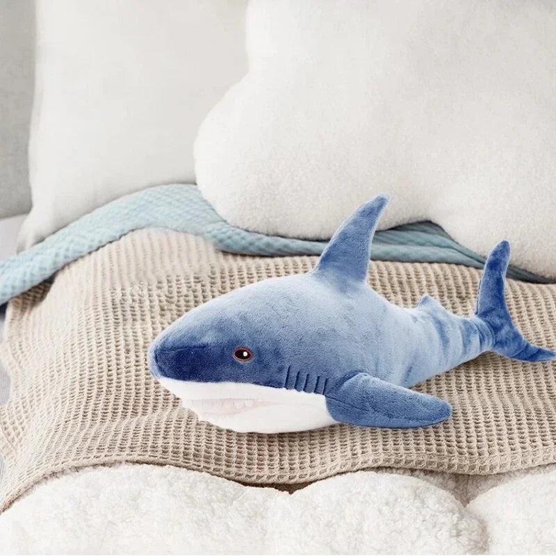 Cute Mini Blue Shark Plush Toy - Soft Sea Animal Pillow for Kids & Decor - Image 5
