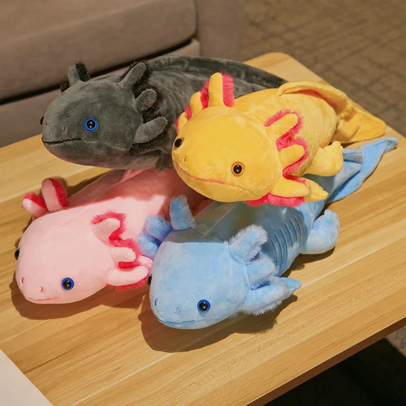 Cute 45CM Axolotl Plush Toy - Realistic Ambystoma Mexicanum for Kids - Image 3