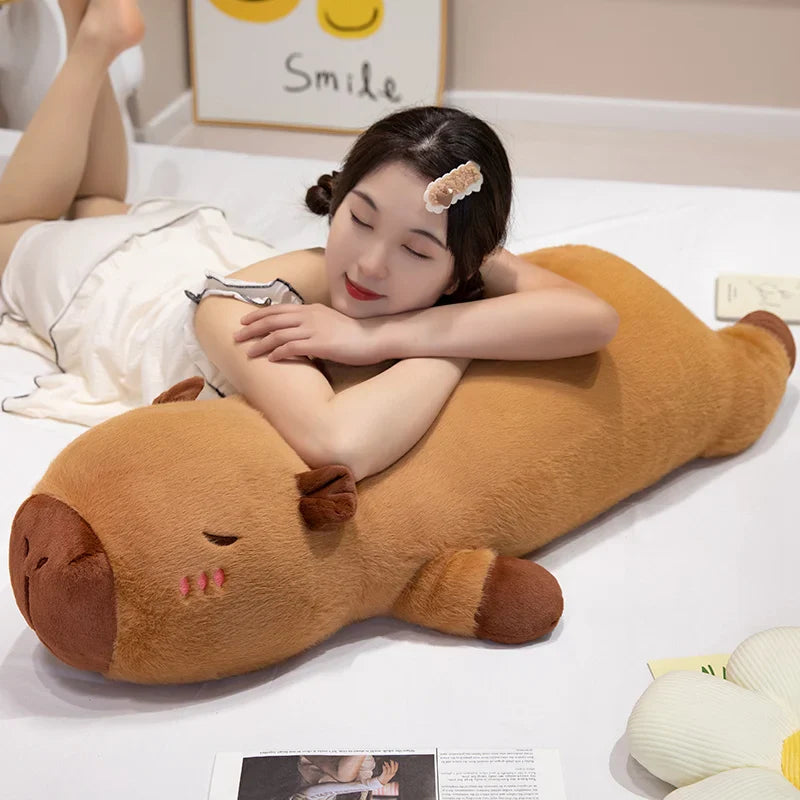 Kawaii Giant Capybara Plush Doll - Cozy Home Decor & Cute Companion - Image 3