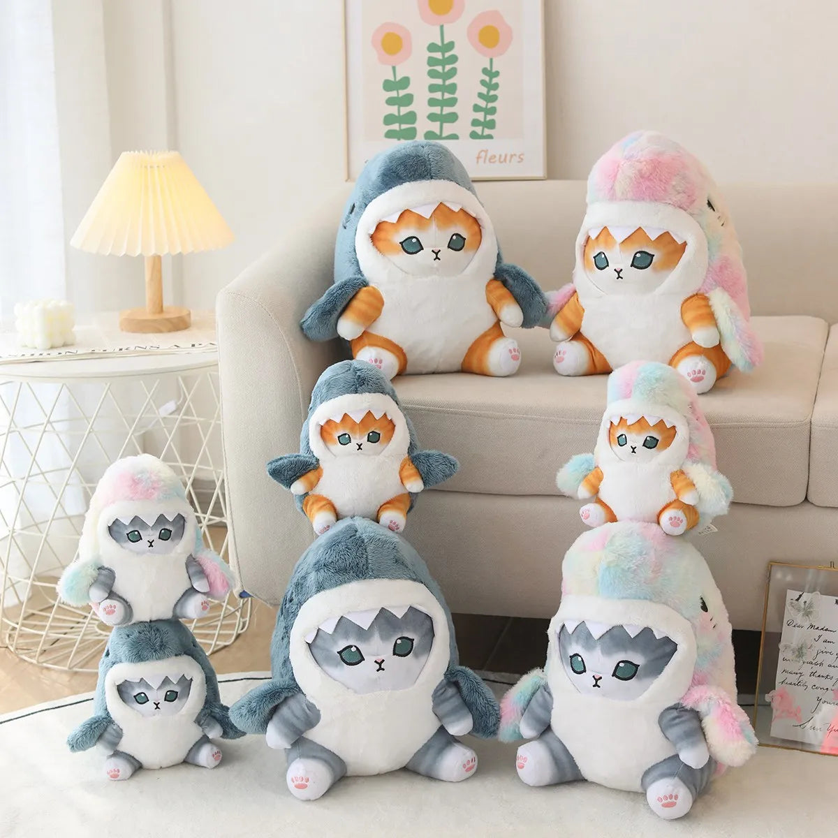Soft Shark Cat Plush Companion - Image 9