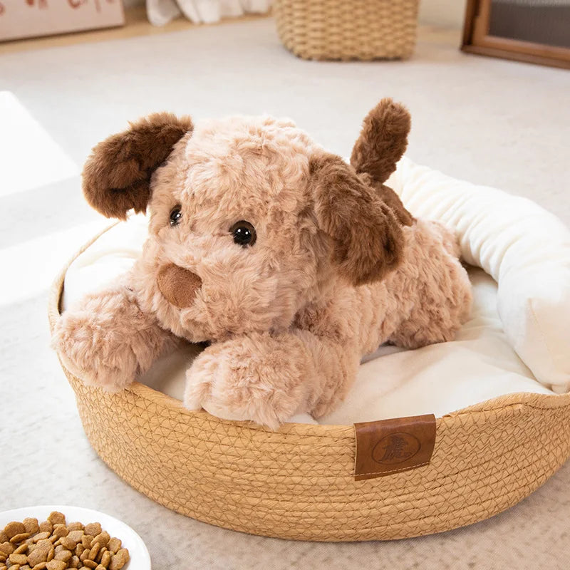 Cute Lying Dog Plush Toy - Soft Cartoon Puppy Pillow for Kids' Room Decor - Image 4