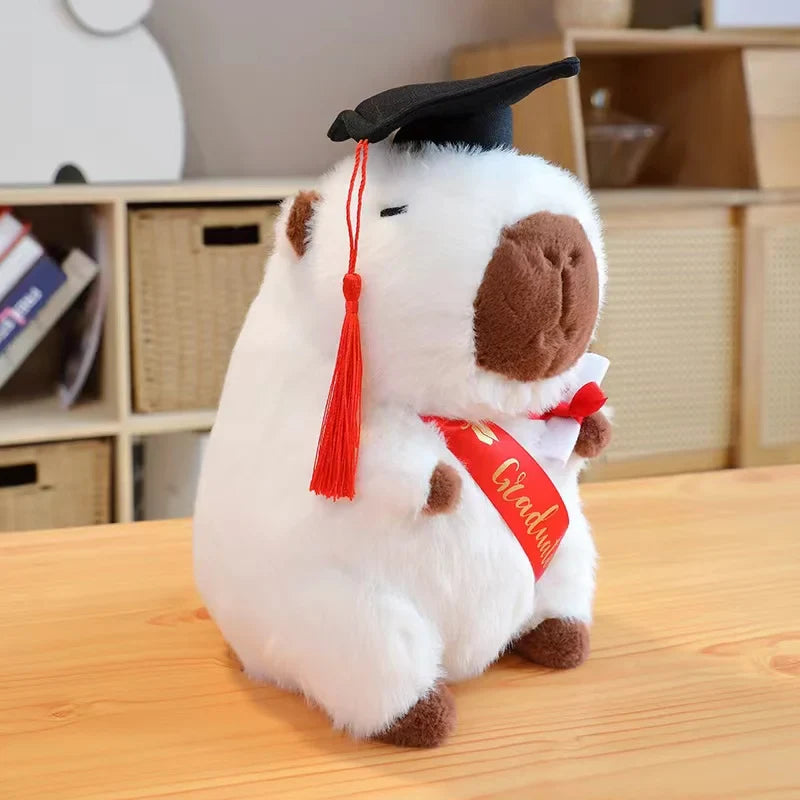 Graduate Plush Dolls: Adorable Capybara, Owl & Bear Stuffed Toys - Image 4