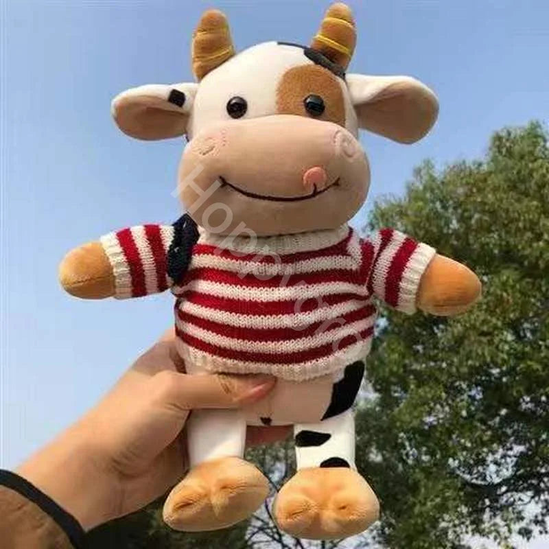 Cute 26CM Cartoon Milk Cow Plush Doll - Soft Stuffed Animal Pillow Toy - Image 5