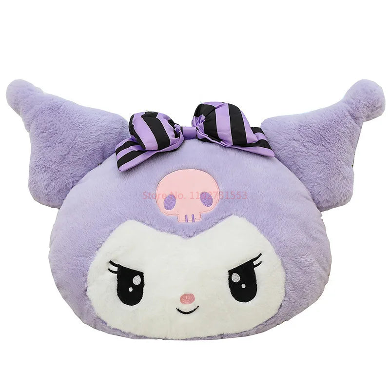 Oversized Kuromi & Melody Plush Pillow - Cute Cartoon Cushion Gift - Image 7