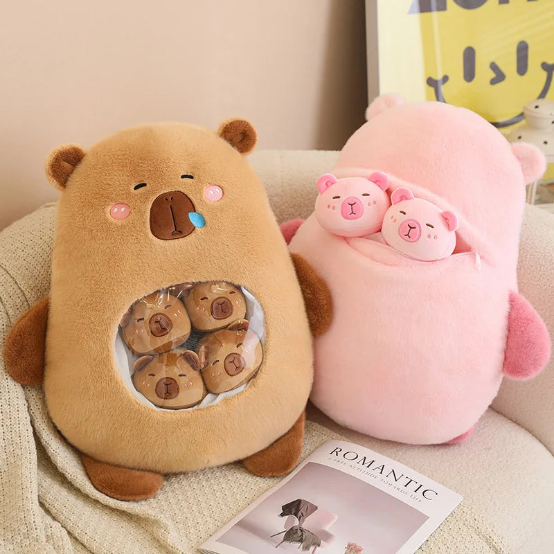 Capybara Squishy Plush Pillow - Adorable Mini Doll for Office Naps - Image 6
