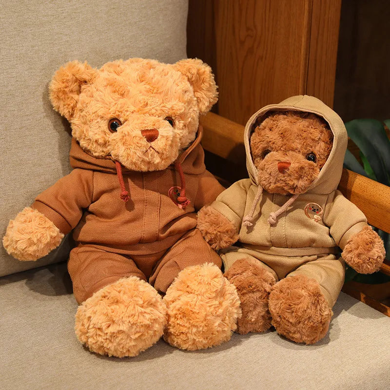 High Quality American Bear Plush Doll - Soft Teddy with Clothes - Image 8