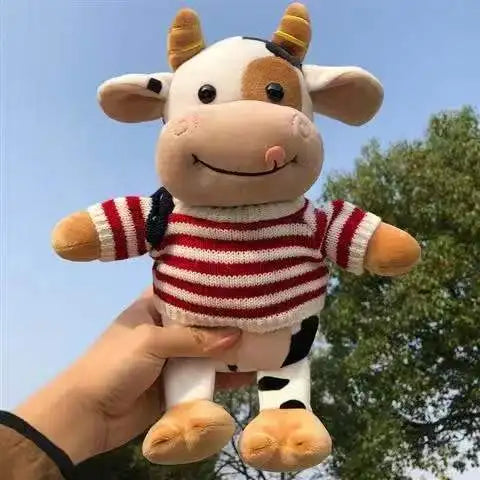 Cute 26CM Cartoon Milk Cow Plush Doll - Soft Stuffed Animal Pillow Toy - Image 8