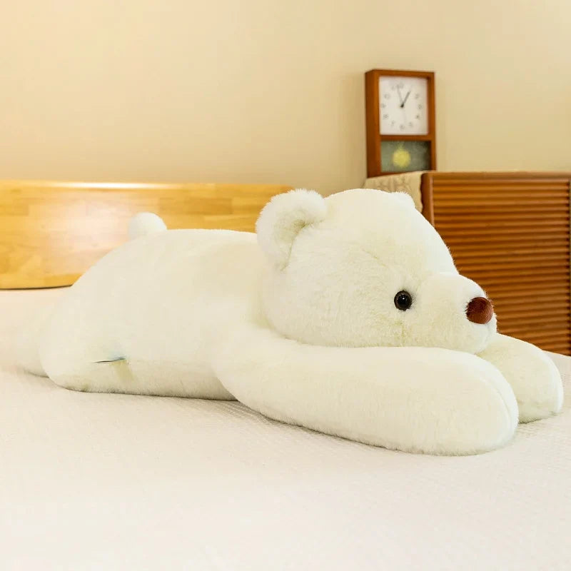 Prone Polar Bear Plush Toy - Soft, Weighted, Perfect Gift for Friends! - Image 5