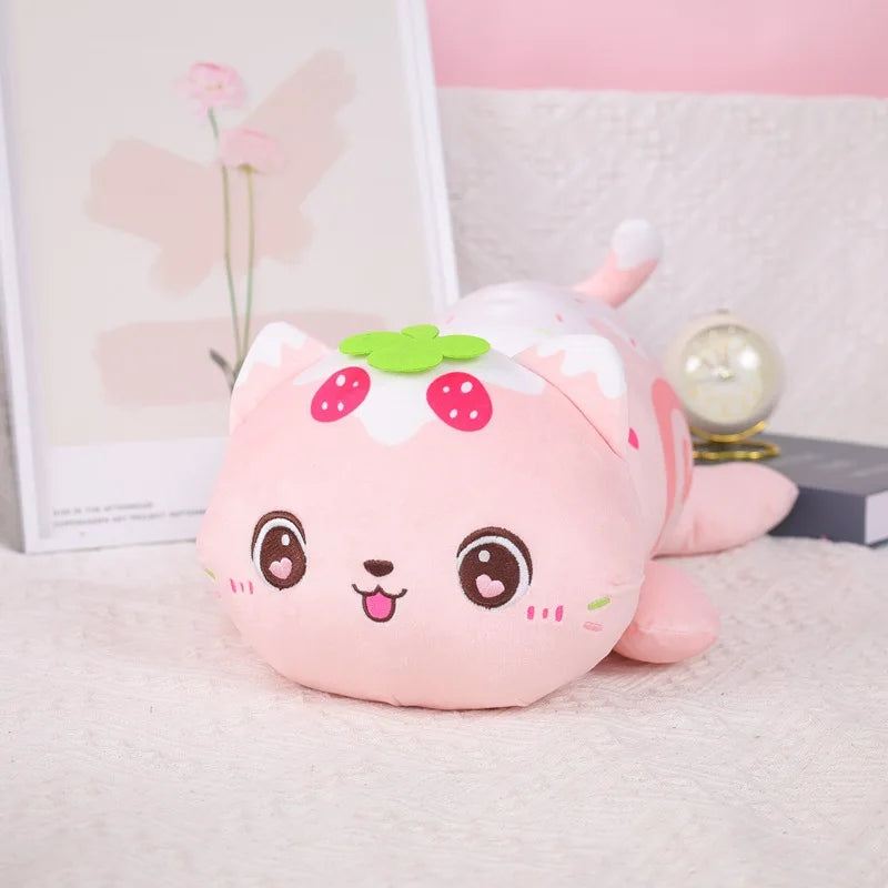Kawaii Plush Cartoon Cat Doll - Soft, Cuddly Kitten Pillow Toy - Image 7
