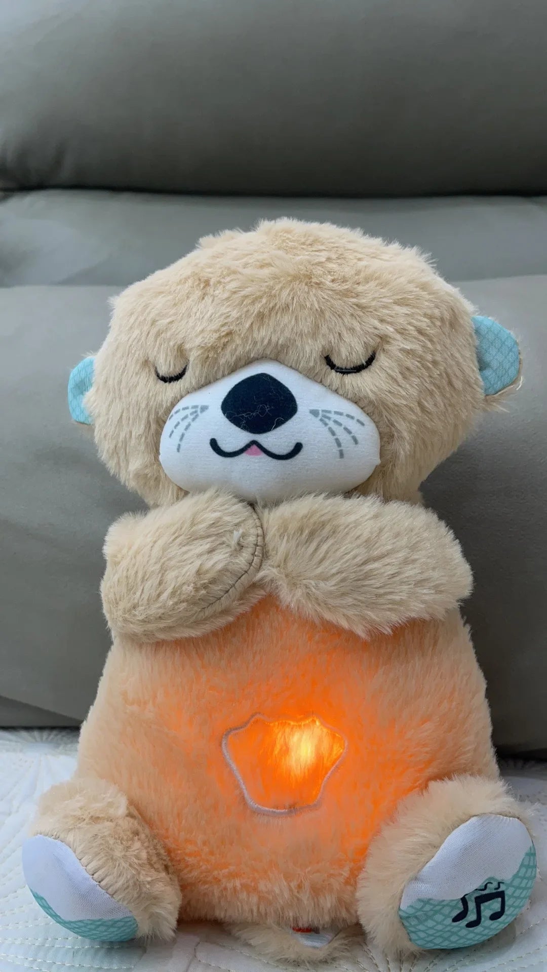 Baby Bear Soothes Otter Plush Toy - Musical Sleep Companion for Kids - Image 13
