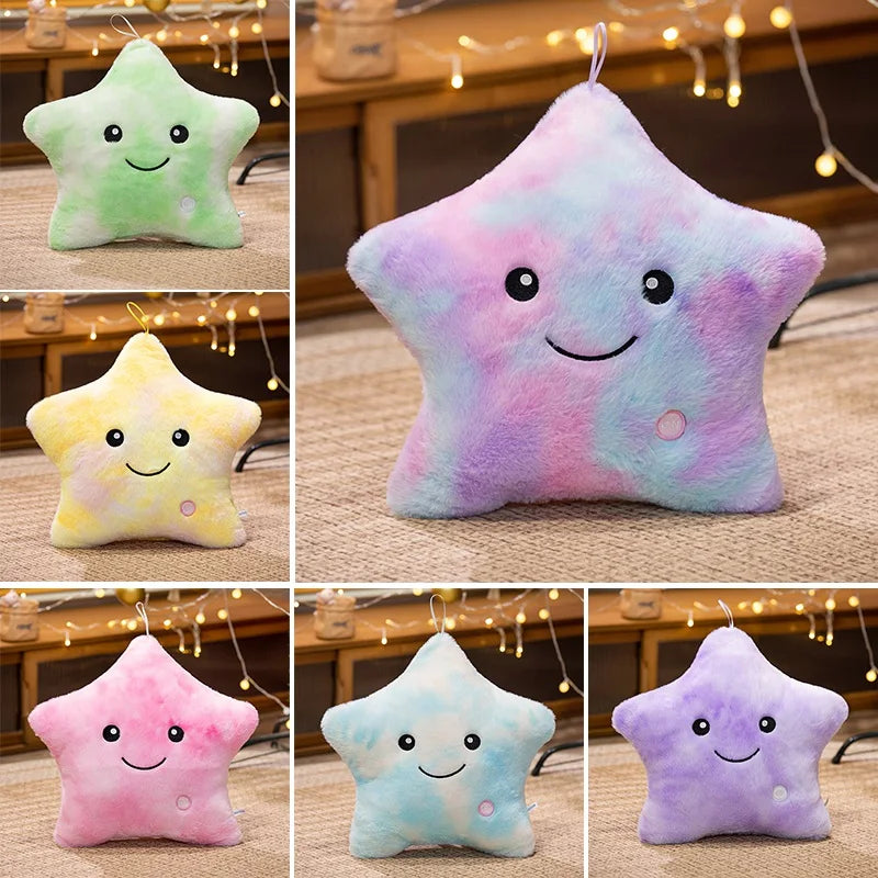 Luminous Five-Pointed Star Plush Toy - Soft Glowing Doll Pillow - Image 11
