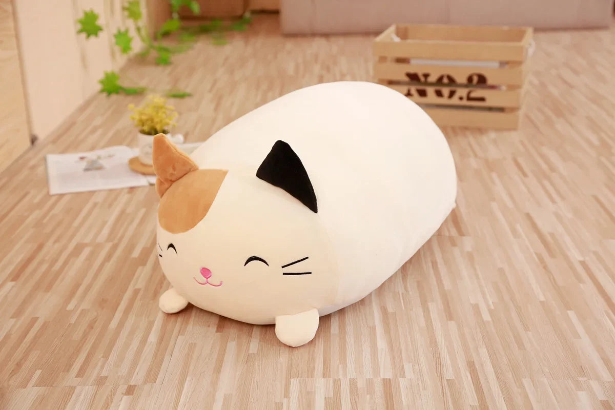 Huge Plush Animal Pillows - Adorable Cat, Piggy & Hamster Cushions - Image 12