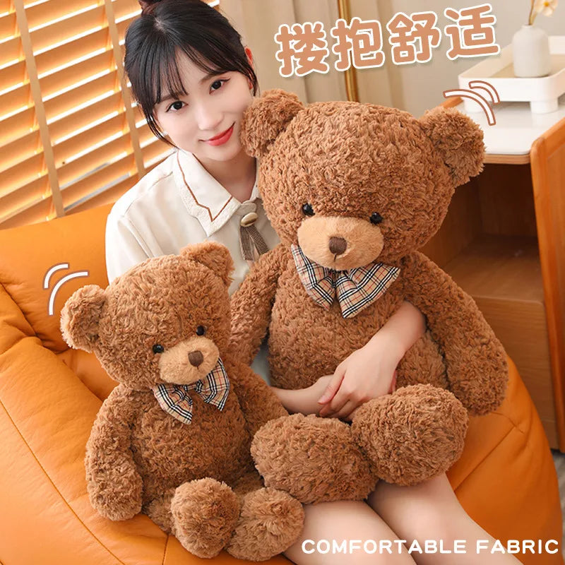 Big Size Bow Tie Teddy Bear Plush Toy - Soft Cartoon Stuffed Animal - Image 5
