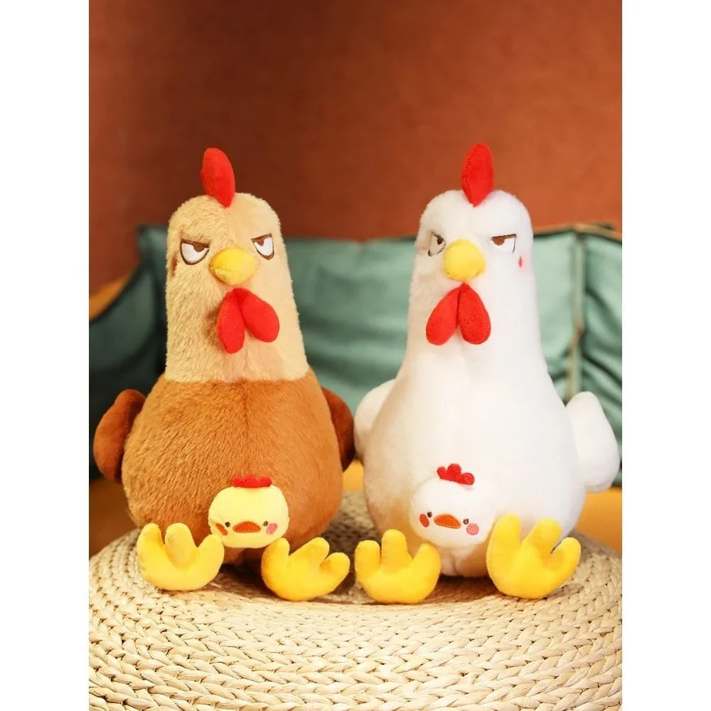 Angry Squat Chicken Plush Toy - Cute & Funny Gift for Kids - Image 7