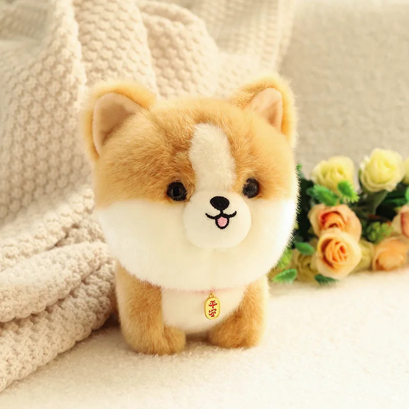 Cute Plush Puppy Dolls - Adorable Husky & Corgi Toys for Kids' Gifts - Image 5