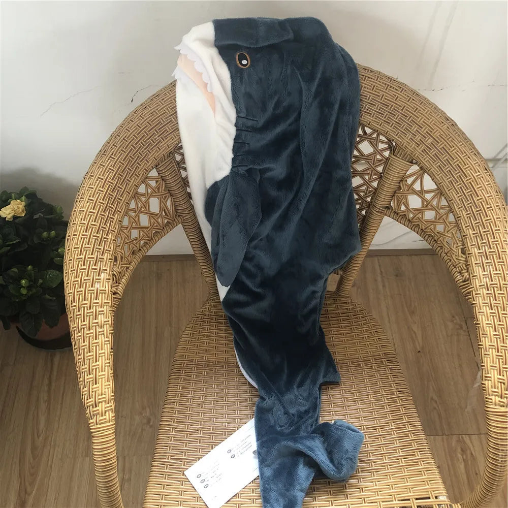 Giant Soft Shark Plush Toy - Cozy Fish Pillow for Kids & Gifts - Image 9