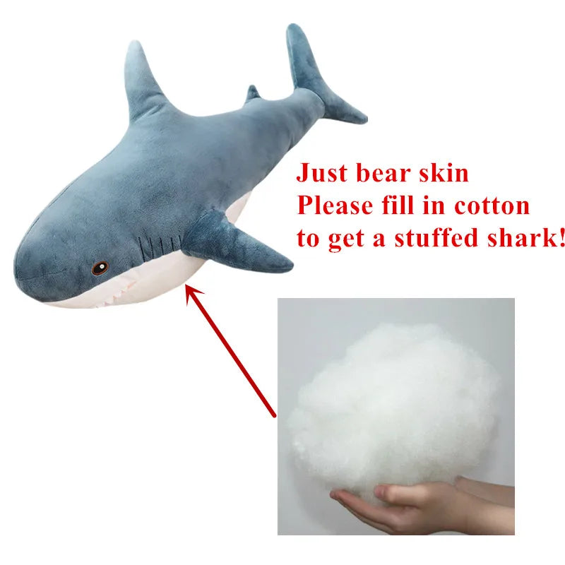 Giant Soft Shark Plush Toy - Cozy Fish Pillow for Kids & Gifts - Image 8