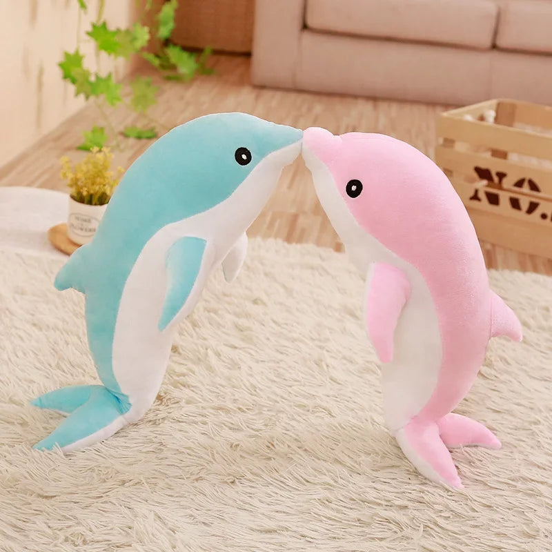 Kawaii Dolphin & Whale Shark Plush Toy - Soft, Cute Animal Pillow for Kids - Image 5