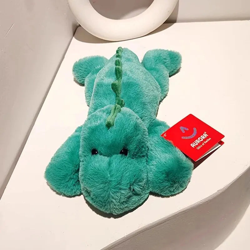 Cute 35cm Green Dinosaur Plush Toy - Soft Comfort Doll for Kids' Gifts - Image 3