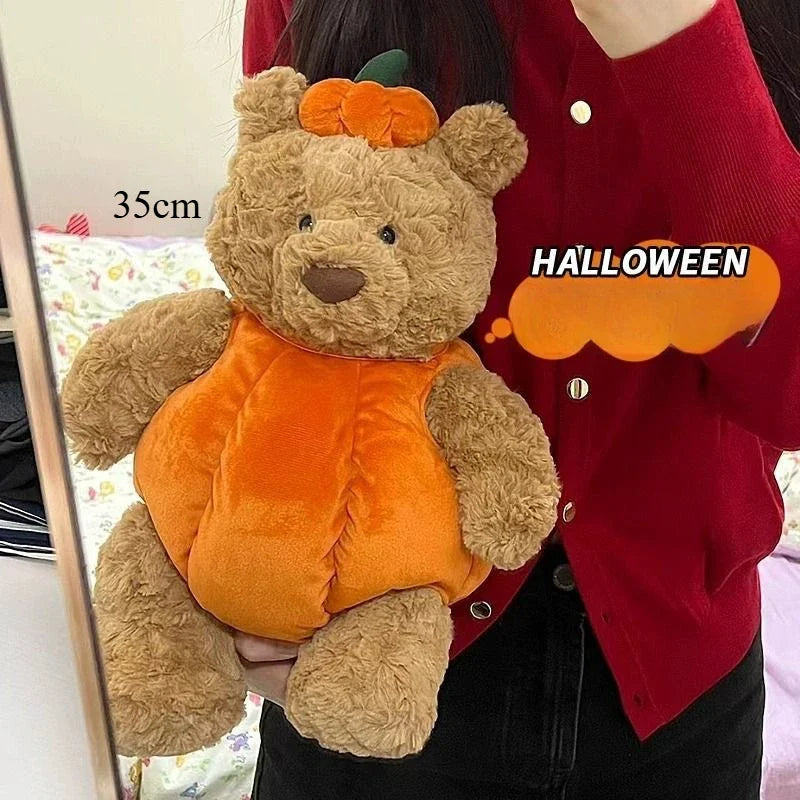 Jellycat Pumpkin Bear Plush Toy - Adorable Halloween Gift for Kids - Image 3