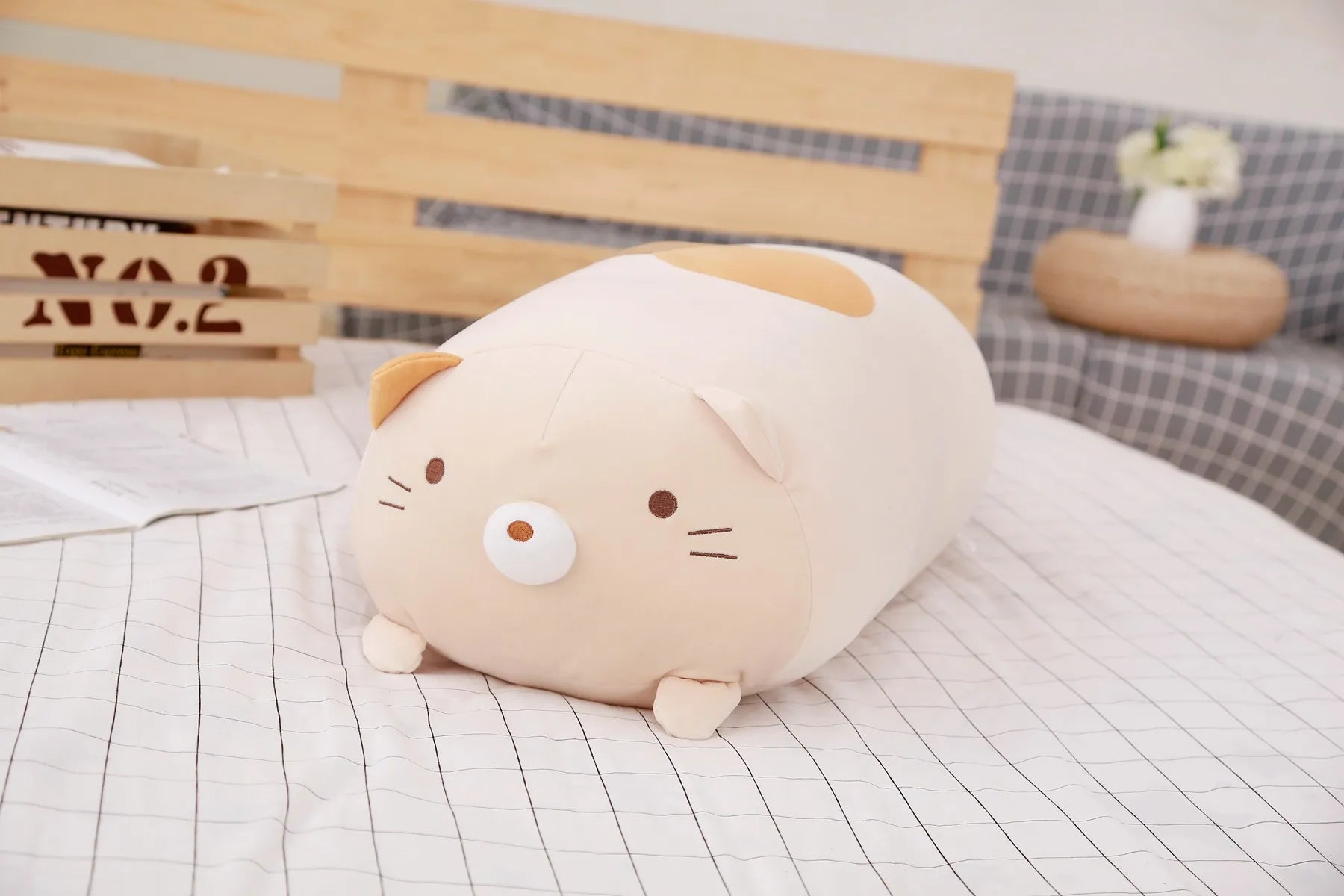 Huge Plush Animal Pillows - Adorable Cat, Piggy & Hamster Cushions - Image 15
