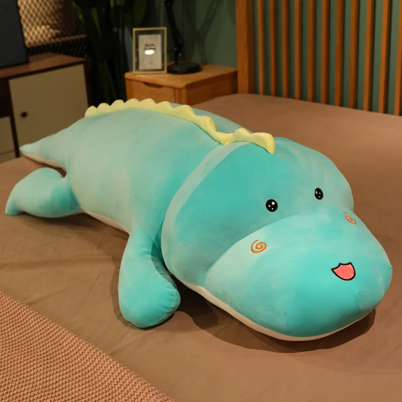 Big 80CM Cute Dinosaur Plush Toy - Soft Cartoon Pillow for Kids & Gifts - Image 4