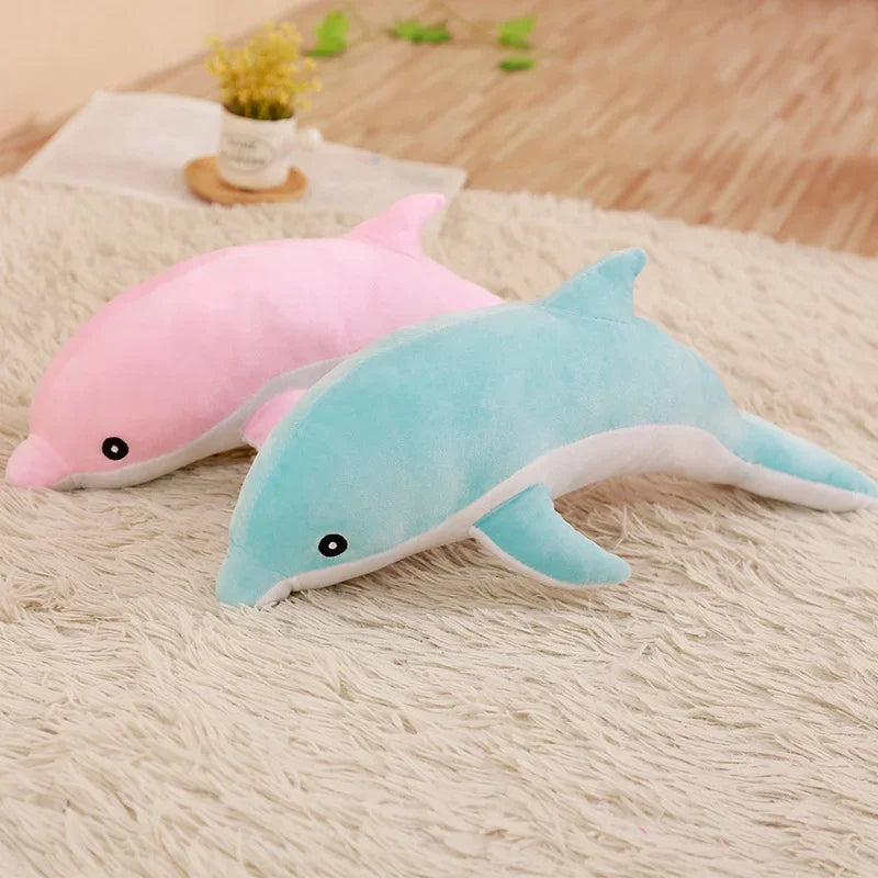 Kawaii Dolphin & Whale Shark Plush Toy - Soft, Cute Animal Pillow for Kids - Image 11