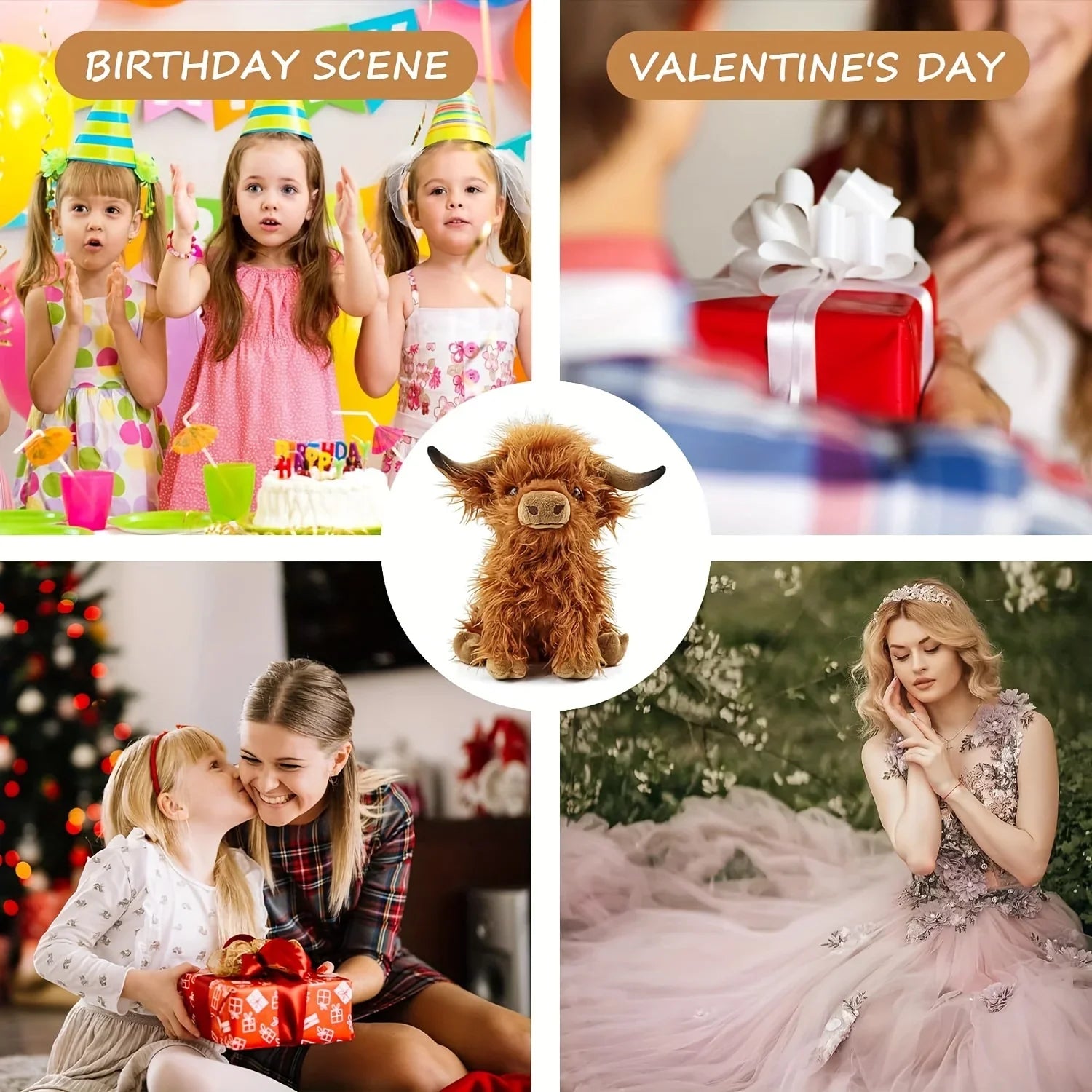 Highland Cow Plush Toy - Soft, Kawaii Stuffed Animal for Kids & Decor - Image 9