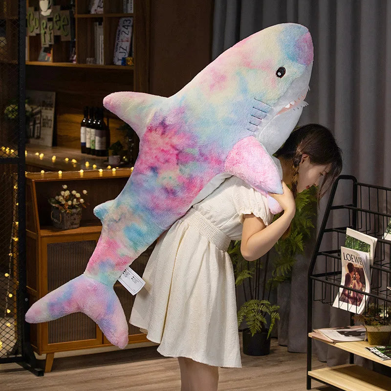 Kawaii Shark Plush Toy - Soft, Colorful, Perfect for Kids' Gifts! - Image 5
