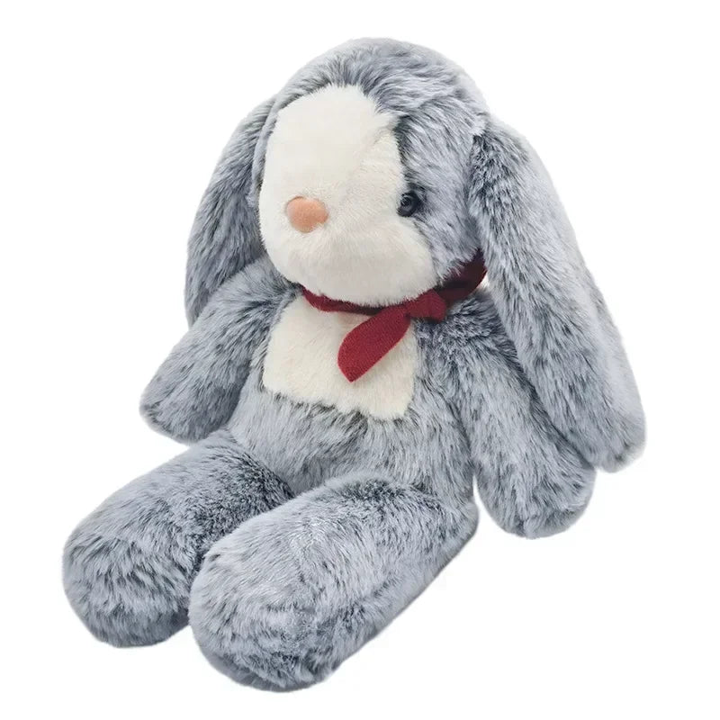 Soot Bonnie Rabbit Plush Doll - Soothing Companion with Red Ribbon - Image 5