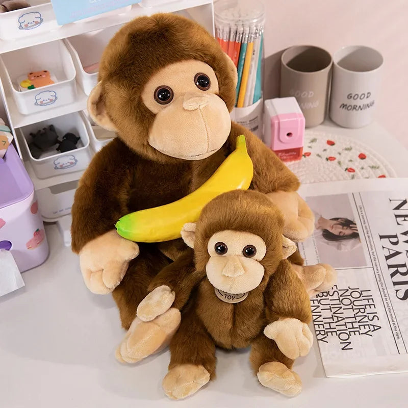 Monkey Doll Soft Plush Toy for Wild Animals - Image 6