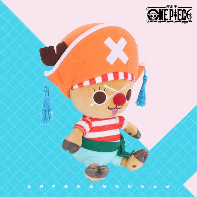 Kawaii One Piece Plush Dolls - Luffy & Chopper Soft Stuffed Toys - Image 4