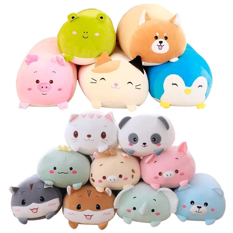 Huge Plush Animal Pillows - Adorable Cat, Piggy & Hamster Cushions - Image 3