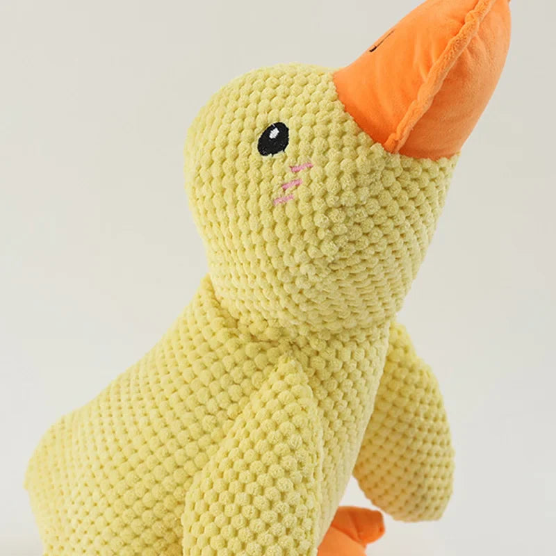 Bite-Resistant Plush Duck Toy for Dogs - Teething & Sleep Aid - Image 7